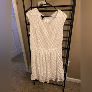 White Polkadot Dress